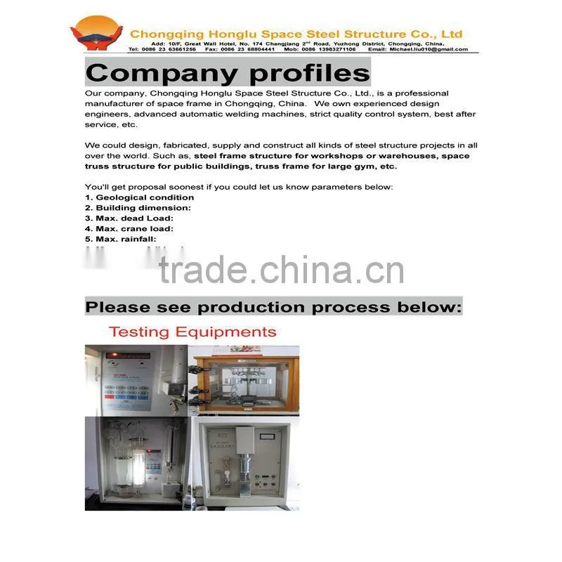 China Honglu Steel Building Shopping Mall