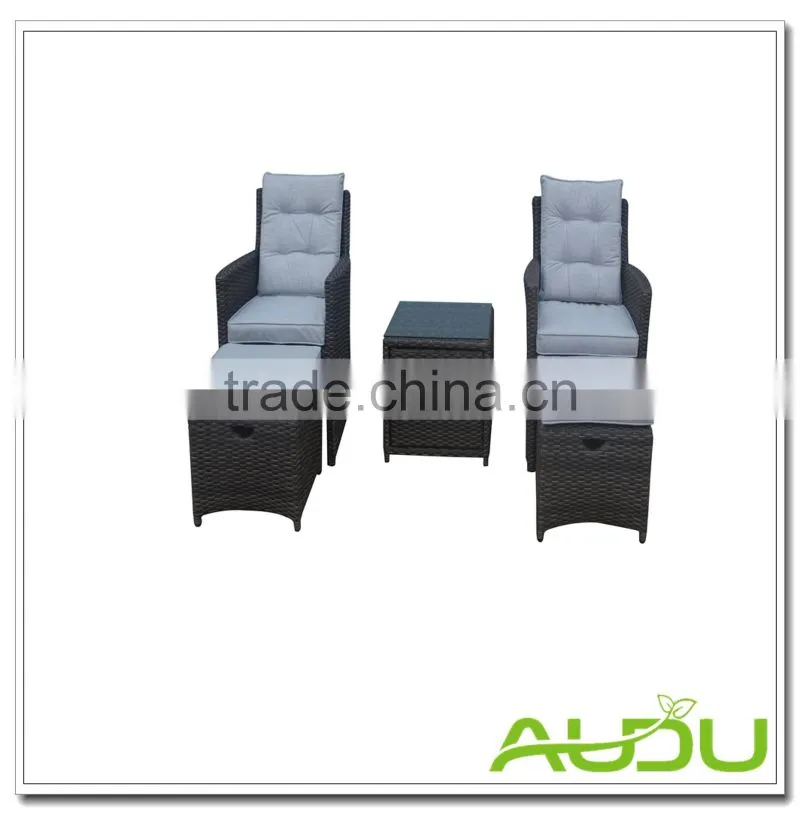 Audu Outdoor Furniture General Use and No Folded High Back Wicker Rattan Chairs