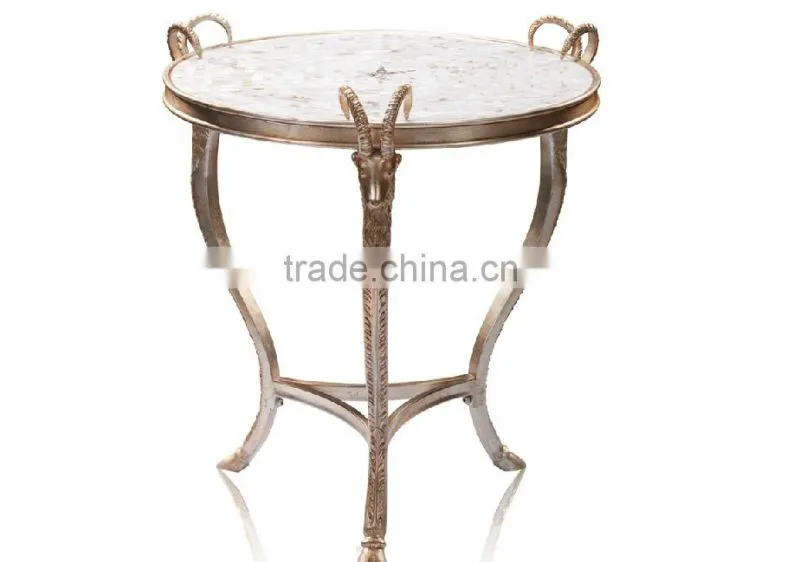 Living Room Furniture Golden Centre Table, Arrow Feet Design Living Room Coffee Table Furniture