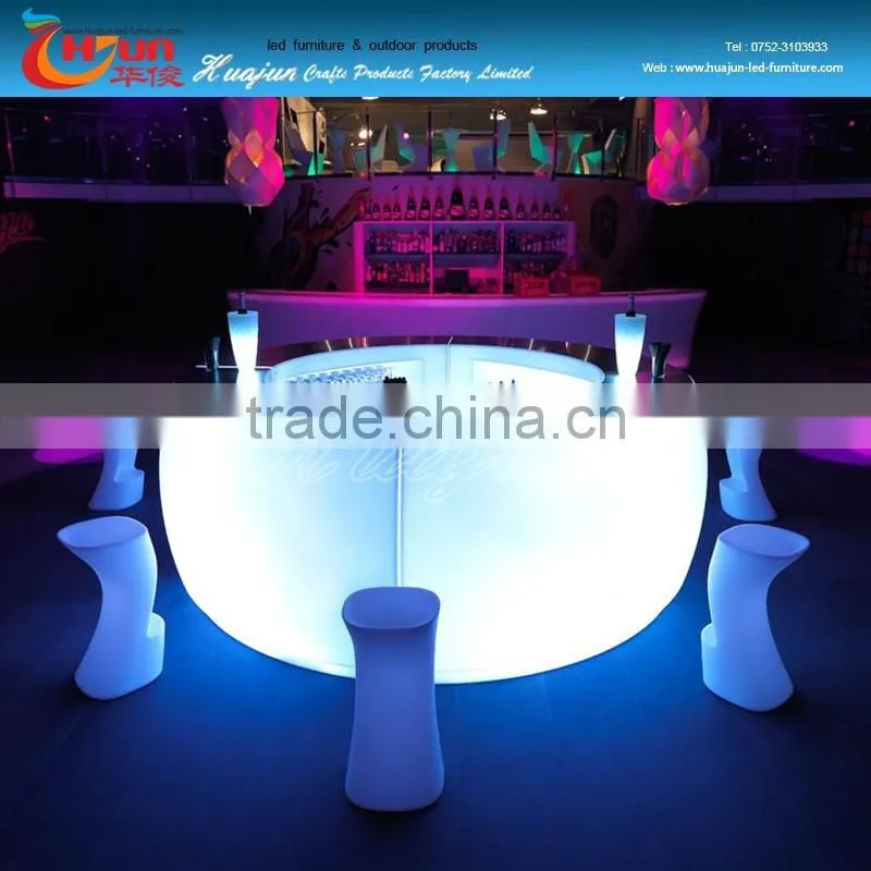 lighting up movable bar counter outdoor furniture