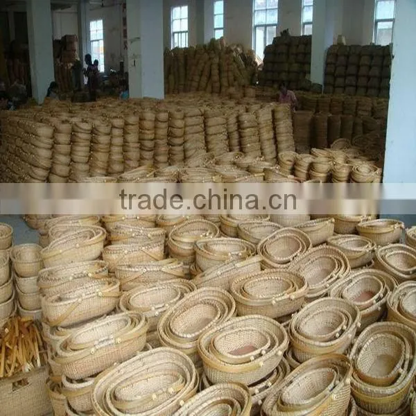 High Quality exquisite cheap wicker shopping basket with lid