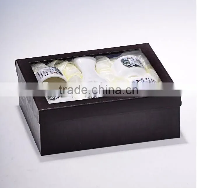 Haonai wholesale Chinese style ancient ceramic flagon wine set