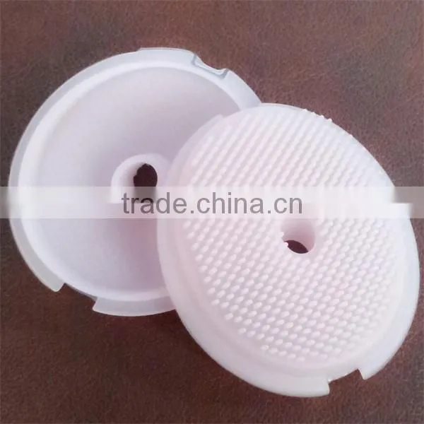 Soft food grade light pink silicone face cleaning and clearing brush