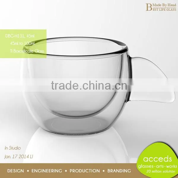 Protable Travel Cheap Glass 500ml Coffee Mug