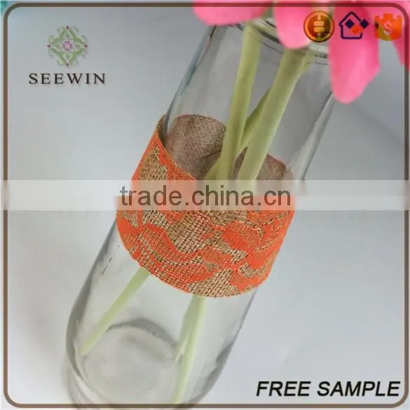 high quality online lace mesh linen jute craft fabric ribbon wholesale