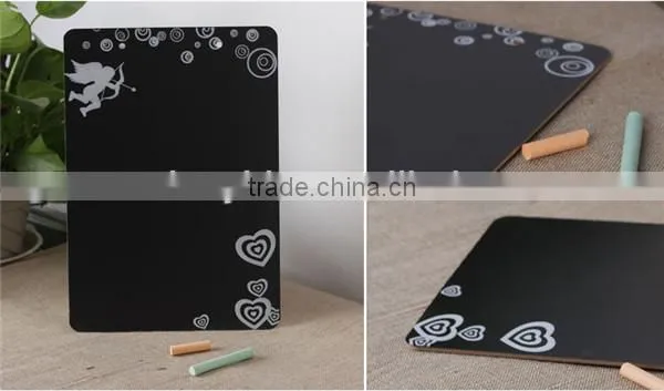 wholesale in stock Creative Hanging Mobile Double Side Wooden Blackboard Writing Board Coffee Shop Message Board 21 * 30 cm