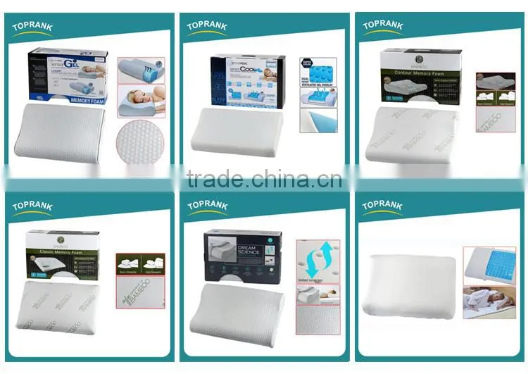 High quality luxury breathable soft fabric contour memory foam orthopedic pillow