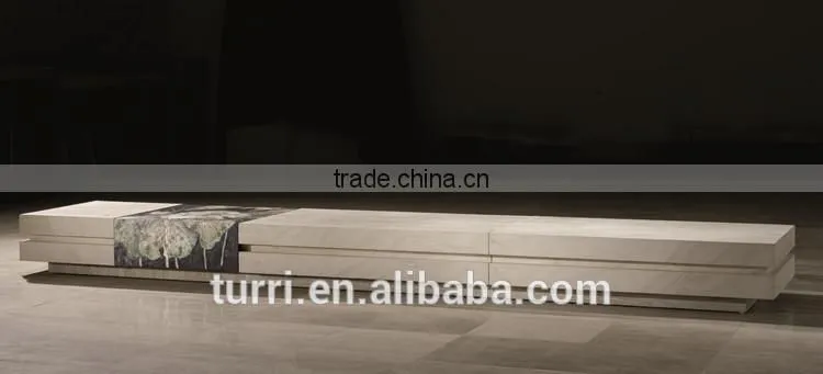 High end elegant all Iran natural travertine TV table