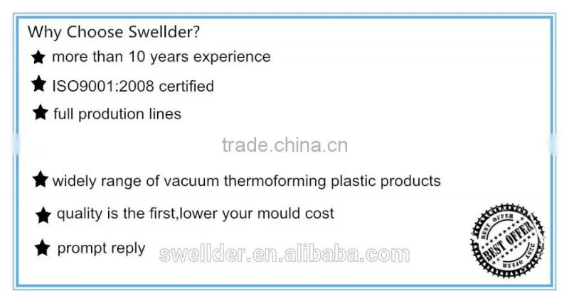 customer design white thermoformed plastic round led lamp cover lamp shades metal frame