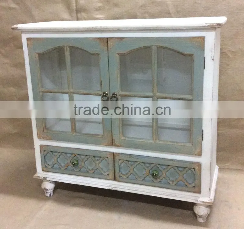2015 Decorative vintage wood cabinet with nice carving pattern