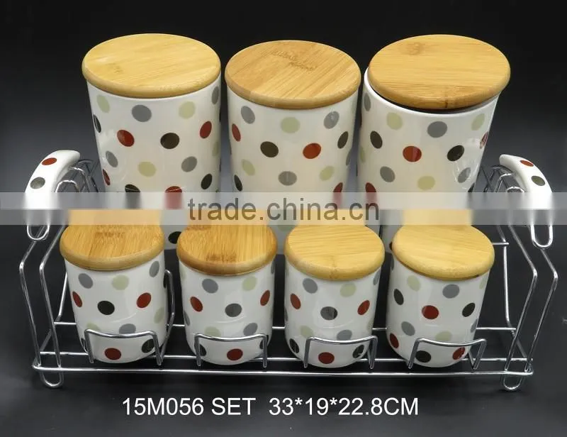 Promotion Colorful Small airtight Ceramic Spice Jar
