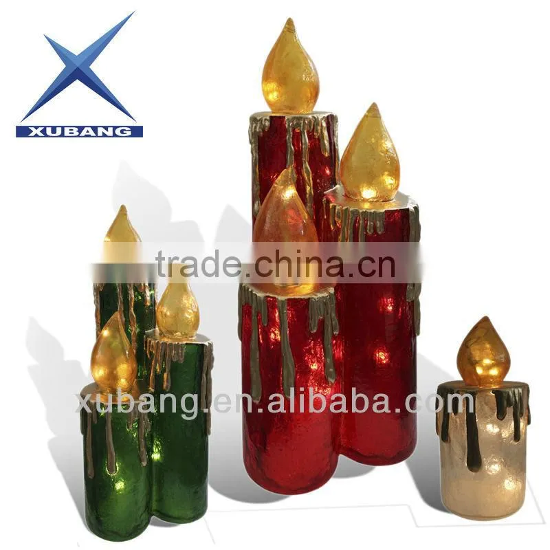 classical fiberglass LED Candle for home decor