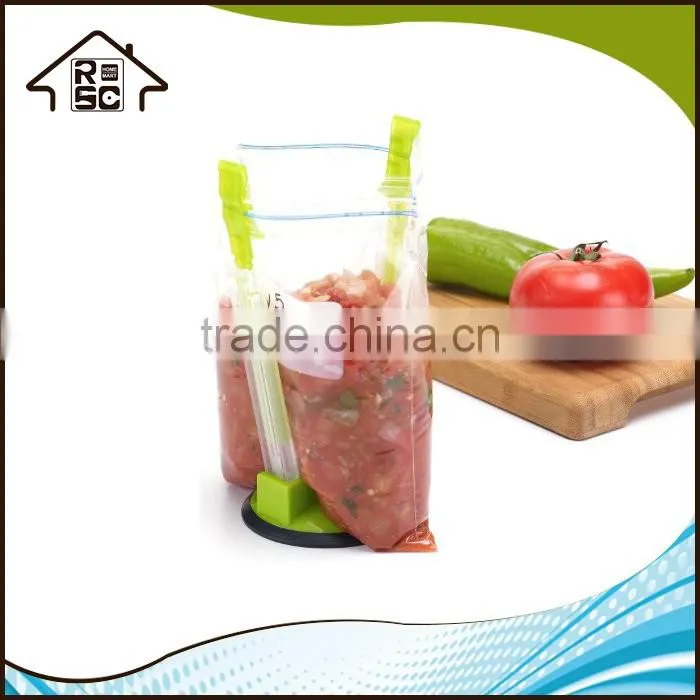 NBRSC Plastic Bag Holde Stand Flower Shape Base Storage Bag Holder Baggy Rack Holder