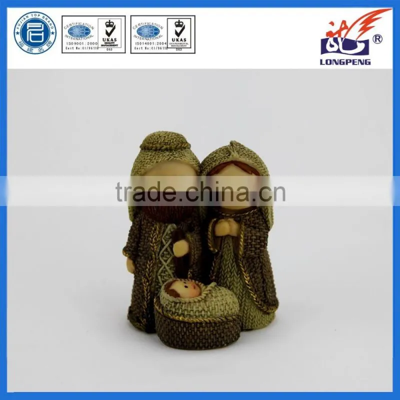 Holy Family Small Childs Nativity Scene with Mary, Joseph and Baby Jesus