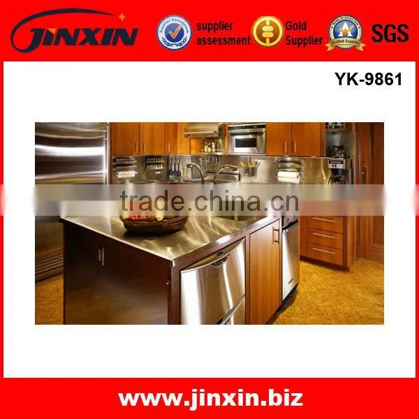 Good Quality Stainless Steel Top Kitchen Cabinet