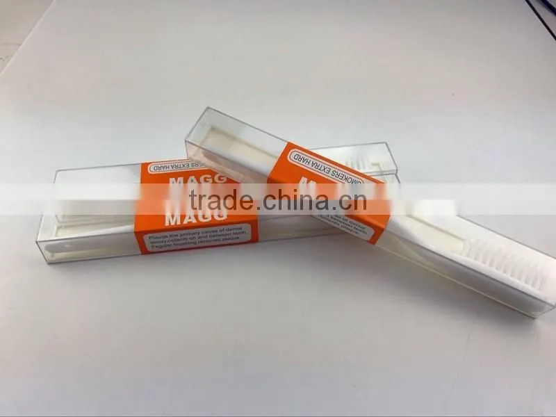 white teeth soft bristle plastic finger toothbrush made in china