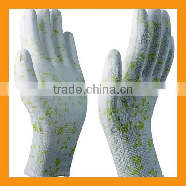White PU Palm Coated Gloves