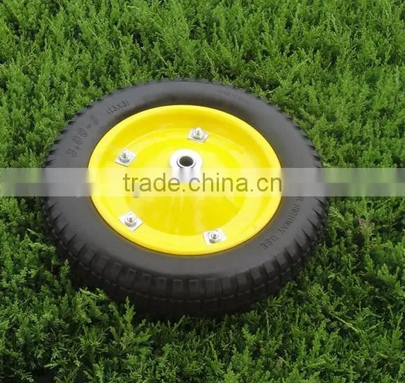 flat free tire pu wheel 13*3 /3.00-8