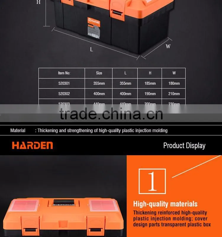 HARDEN Professional Plastic Small/Middle/Big Size Tools Box