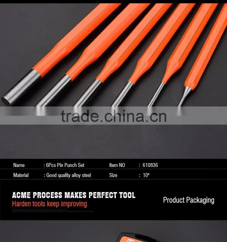 Welcomed OEM Auto Repairing Professional 10" 6PCS Pin Punch Set