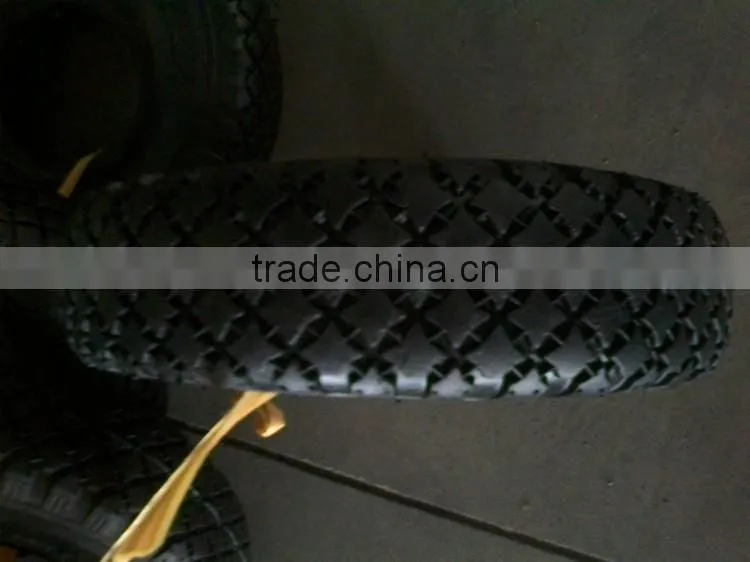 2.50-4 PU foam wheel+spoke for hand trolley hand truck