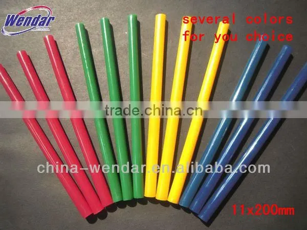 Hot melt glue stick with 11mm diameter,yellow hot melt glue stick