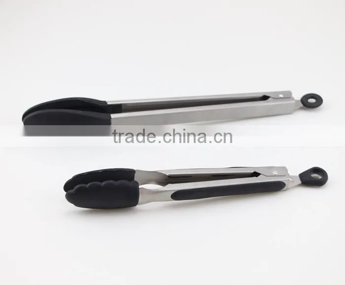 Kitchen Tongs and Stainless Steel Silicone Cooking Utensils Set of 2, Commercial Grade