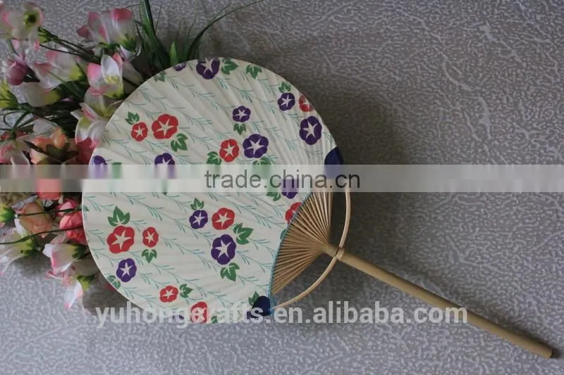 Hot selling bamboo Japanese hand fan for promotion