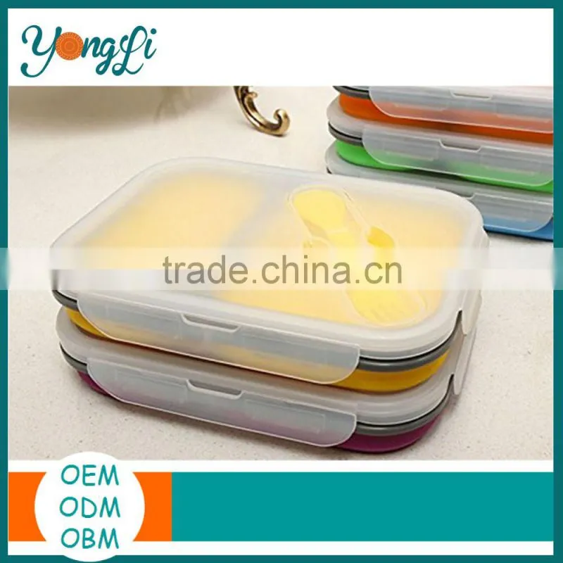 Japanese Silicone Divided Plastic Food Container