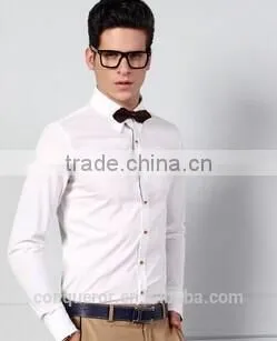 white Cotton Front Shirt,dress shirt (201411143)