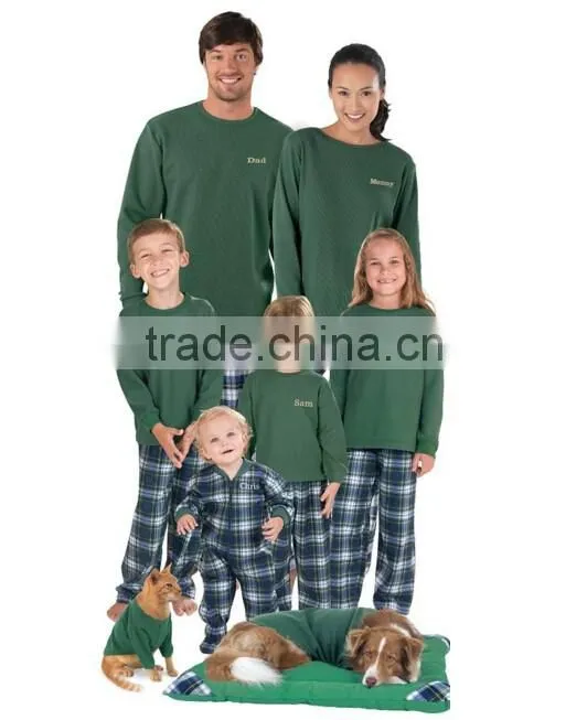 2016 Wholesale Family Flannel Design Your Own Pajamas