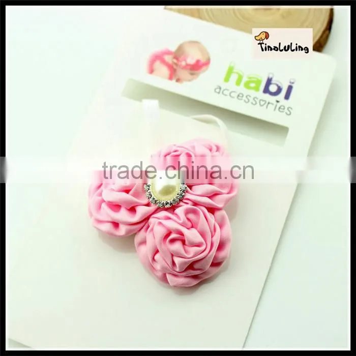 light yellow headwear headband christmas hairband with perals TLLC-48 36 cm