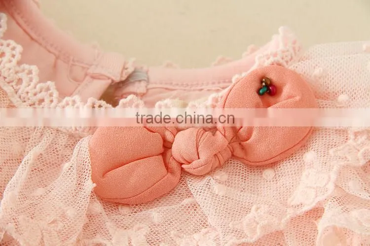 fleece undershirts children autumn clothes high quality lace girls winter lonh sleeve Tee warm soft kids tee