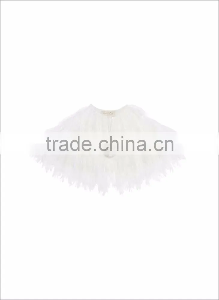 2017 Summer baby girls party refreshing tulle lace fabric Shawl for kids clothing