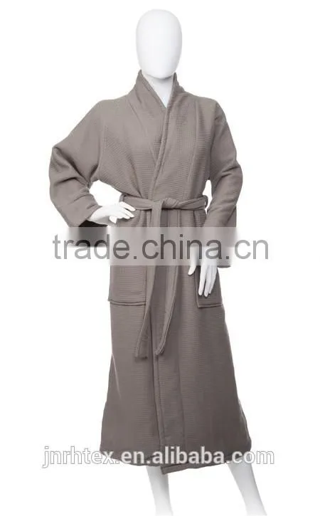 100% Premium Cotton Quick Dry Unisex Waffle Weave Bath Robe