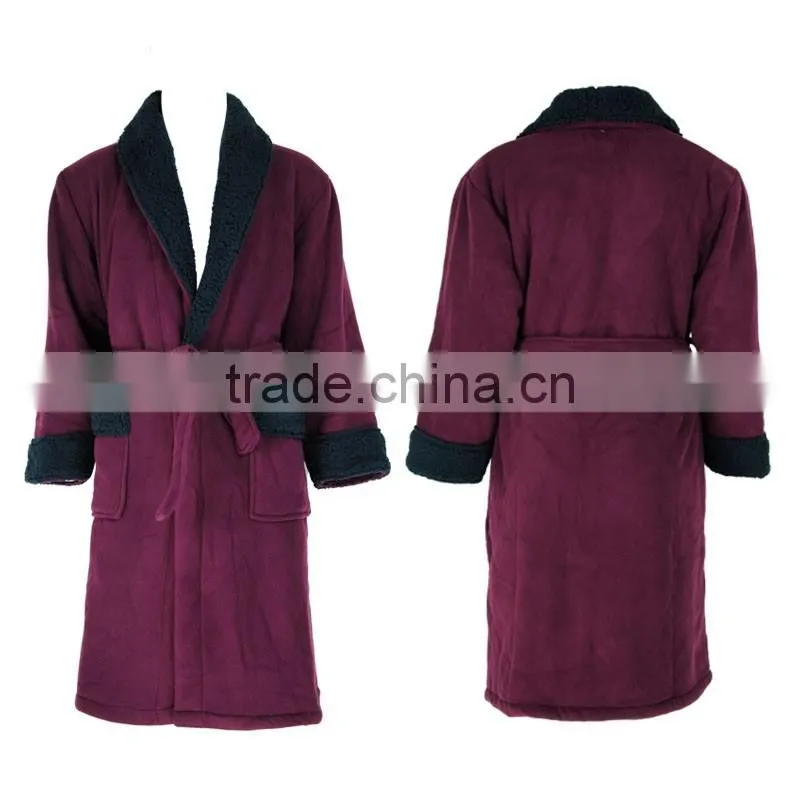 Trendy Design High Quality Mens Polyester Bathrobe