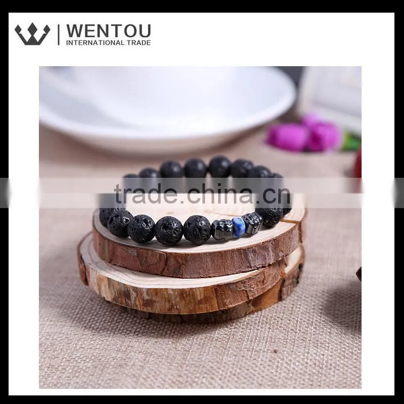 Wholesale Natural Lava Stone Bracelet