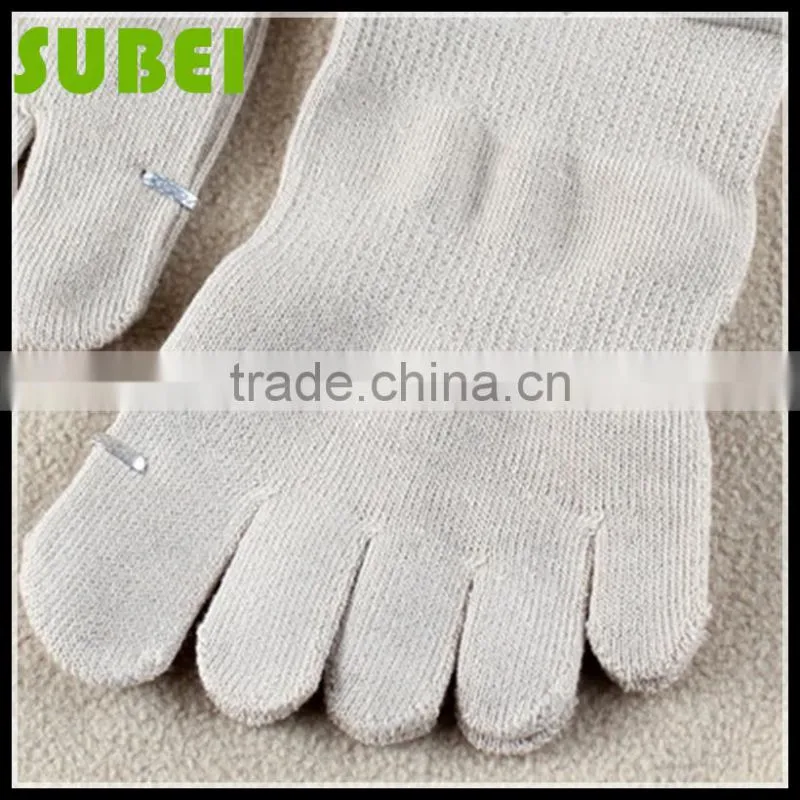 Lovers five fingers sweat-absorbent pure cotton socks
