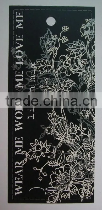 Customized jeans hang tag