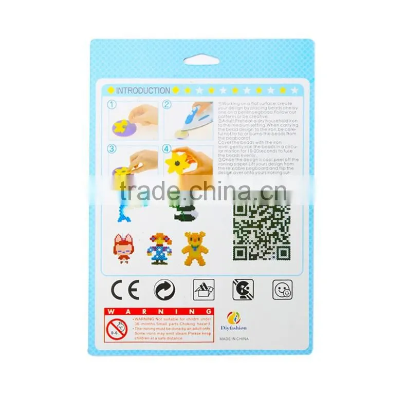 Diyfashion 5mm hama perler fuse beads scoote-helmet set with puzzle iron paper and twezzer hama beads toys for kids 18004