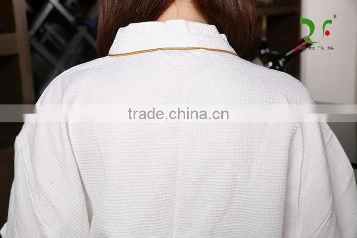 100% cotton honeycomb fabric waffle robe