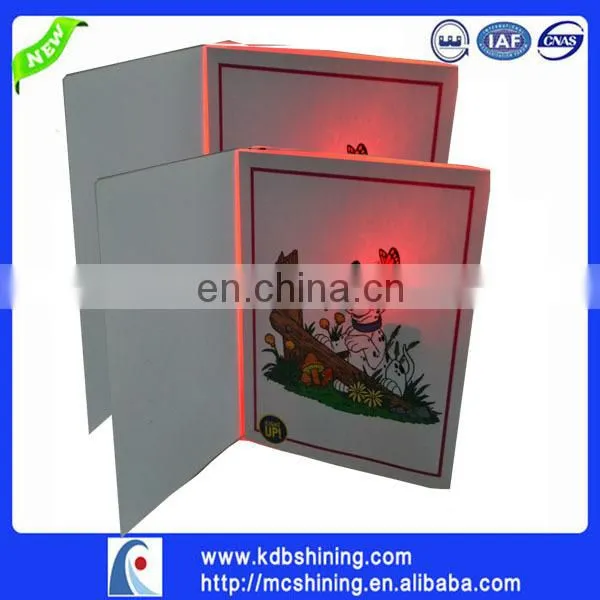 popular cheap led lighting customized greeting cards online 2017
