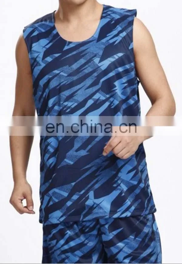 high quality polyester customized design camo basketball jersey