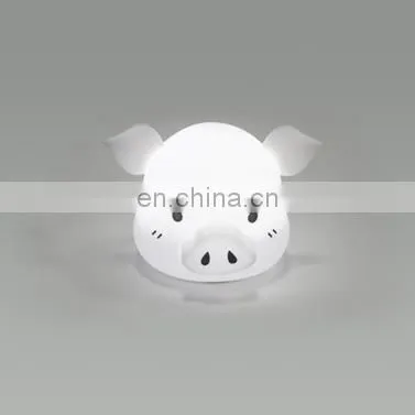 Silicone LED nightlight cute cartoon animal pig