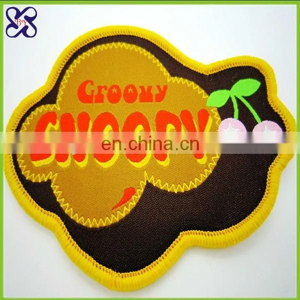 Fashion woven patch for garment / Woven embroidery patch