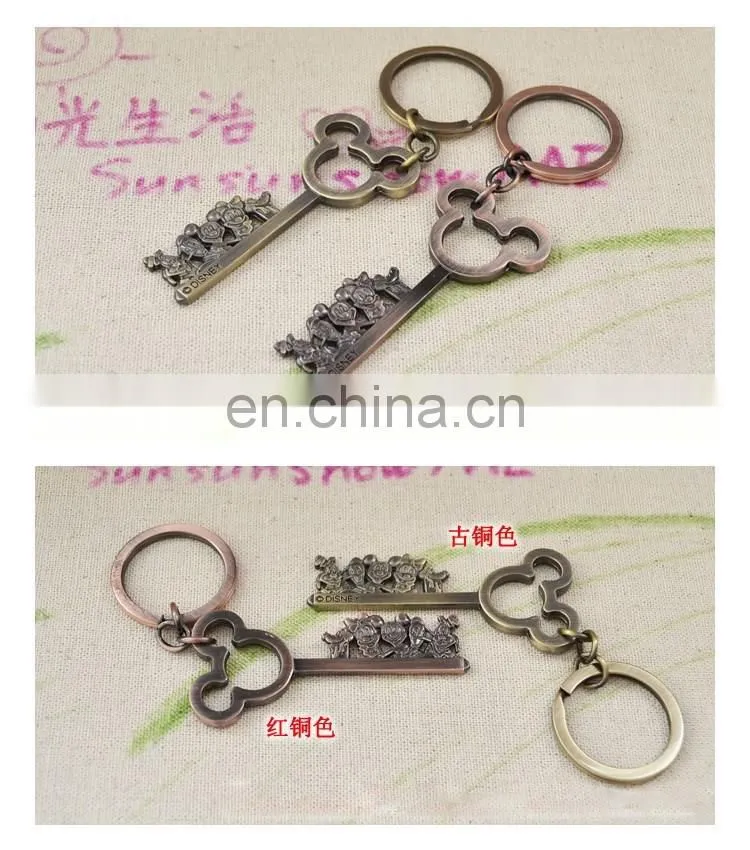 wholesale promotional gifts custom Metal Key ring and Metal Keychain with antique bronze