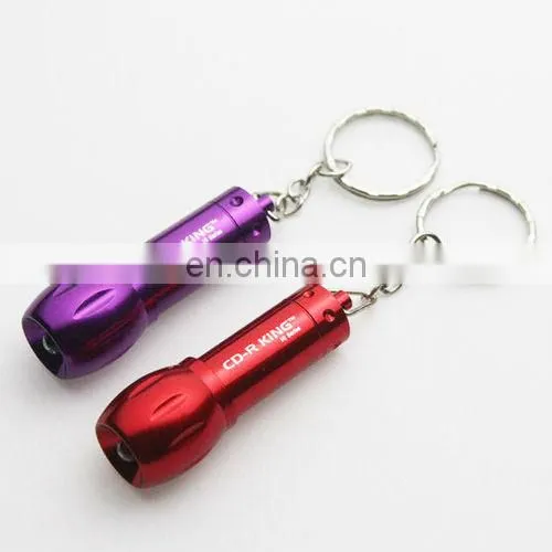 mini metal flashlight keychain with logo printing CD-LDM006