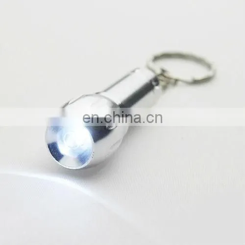 mini metal flashlight keychain with logo printing CD-LDM006