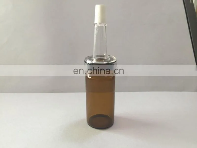 10ml glass penicillin /medicine bottle, glass medicine vial with dropper cap bottle