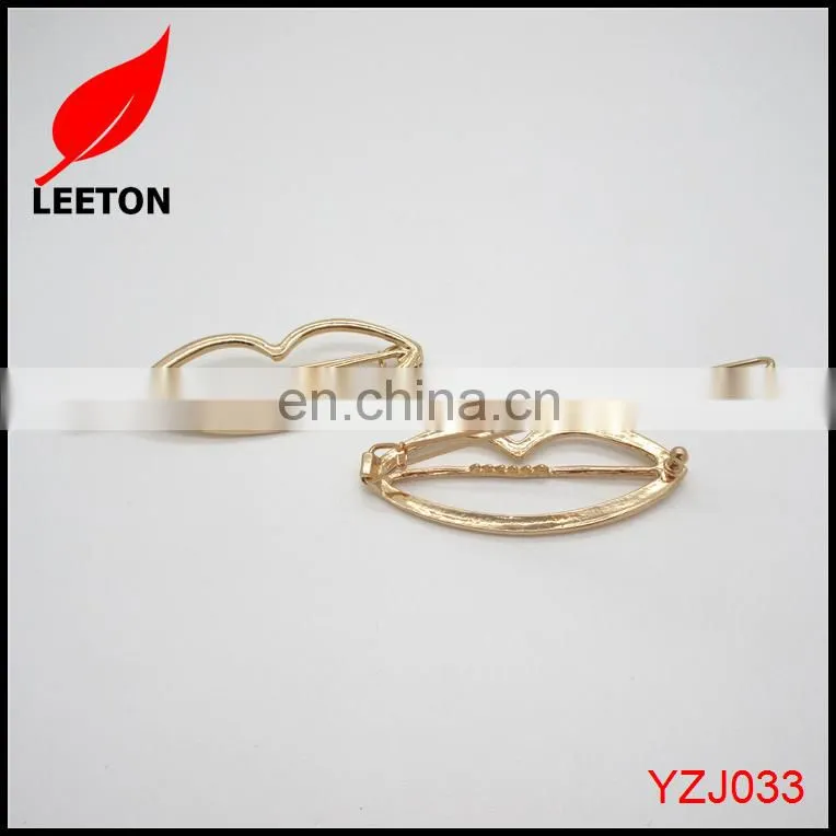 Factory supply mouth shape lady fancy fashion hair clip